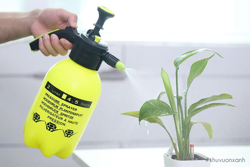 Bình tưới cây phun sương là sản phẩm thông dụng với người làm vườn