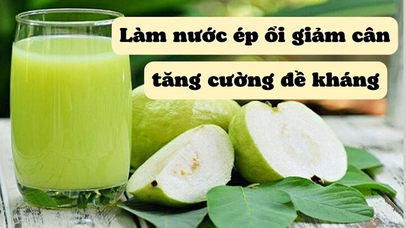 Nước ép Ổi hỗ trợ giảm cân, tiêu hao mỡ thừa khá hiệu quả