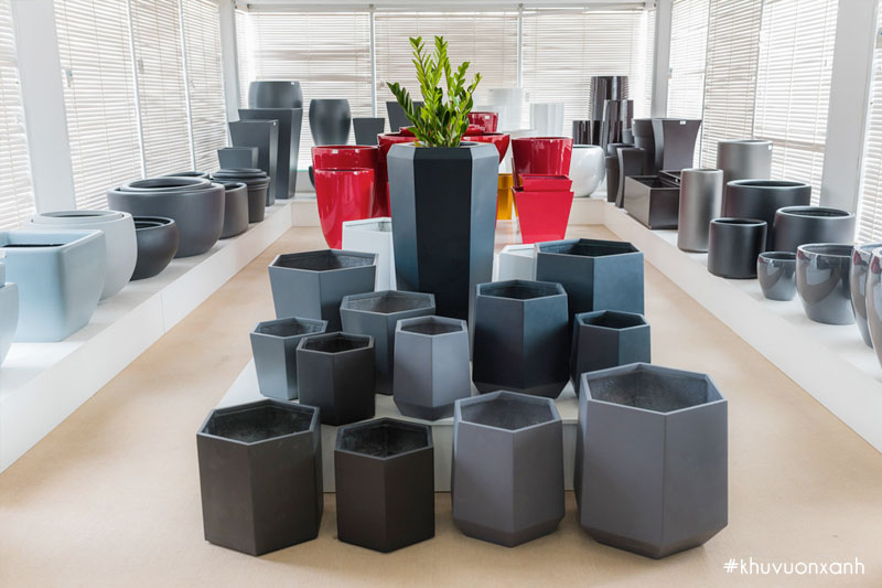 Chậu nhựa Composite có trọng lựa nhẹ và đa dạng chủng loại, kích thước
