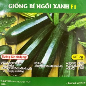 Hạt giống Bí ngòi Xanh (Bí Ngồi xanh) trái dài Siêu quả