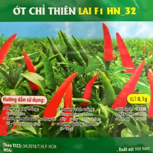 Hạt giống Ớt Chỉ thiên lai F1 gói 0.1gr