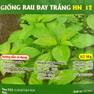 Hạt giống rau Đay (Rau nhớt) trắng gói 10gr