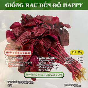 Hạt giống rau Dền đỏ Happy