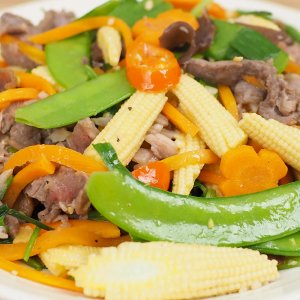 Ngô bao tử xào Thịt bò